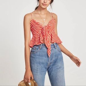 Faithful the Brand Gingham Top *NWT*
